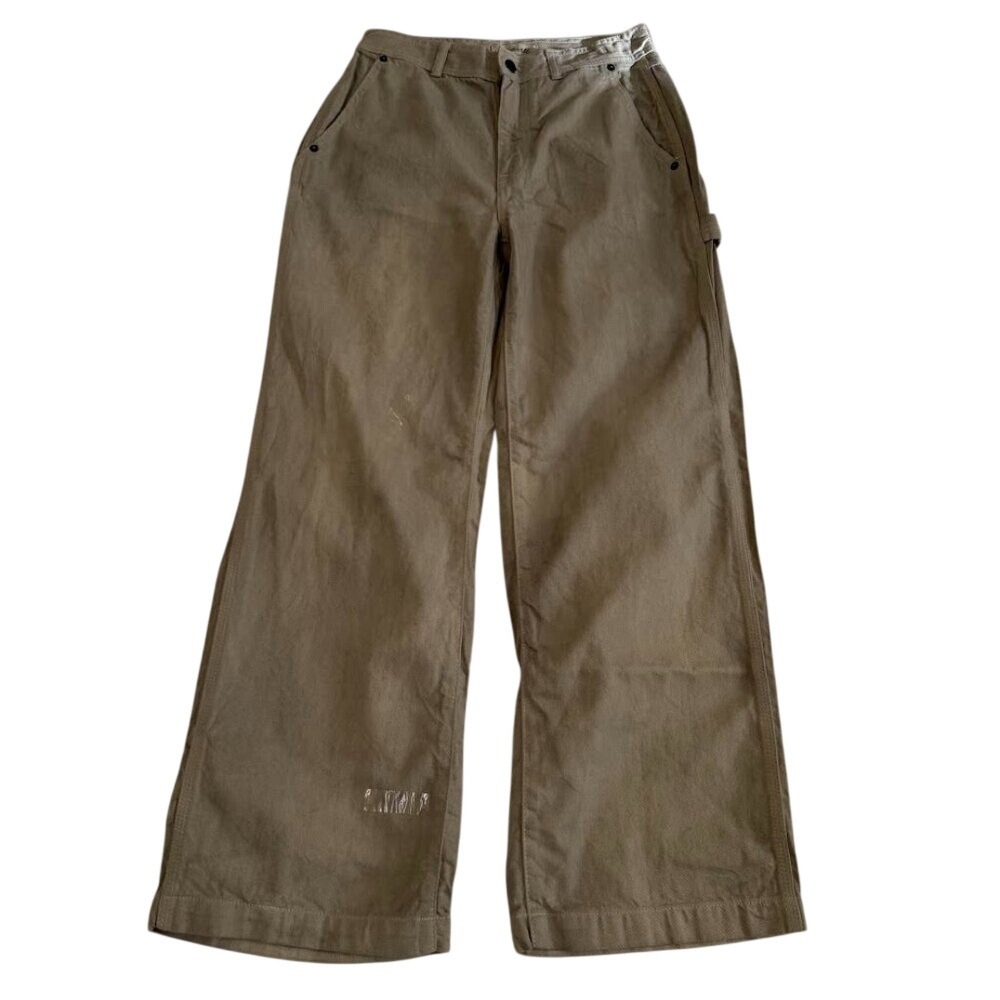 Madewell Wide Carpenter Pants – Size 28 – Khaki / Olive-Taupe – NWT